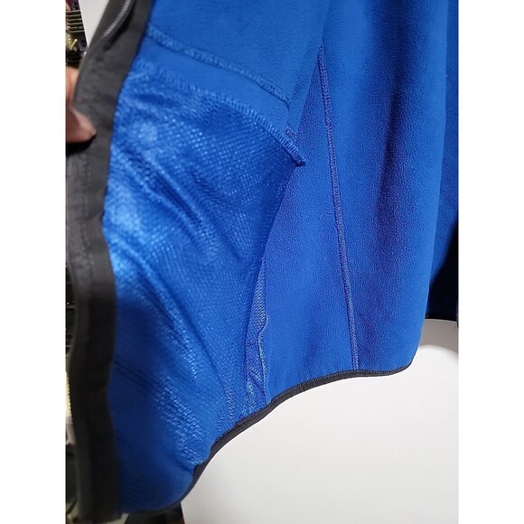 Eddie Bauer Chilali Faux Shearling Sherpa Jacket Mens Size XLG Carbon Gray Blue - Picture 5 of 8